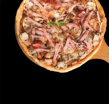 Ham and Mushroom Pizza